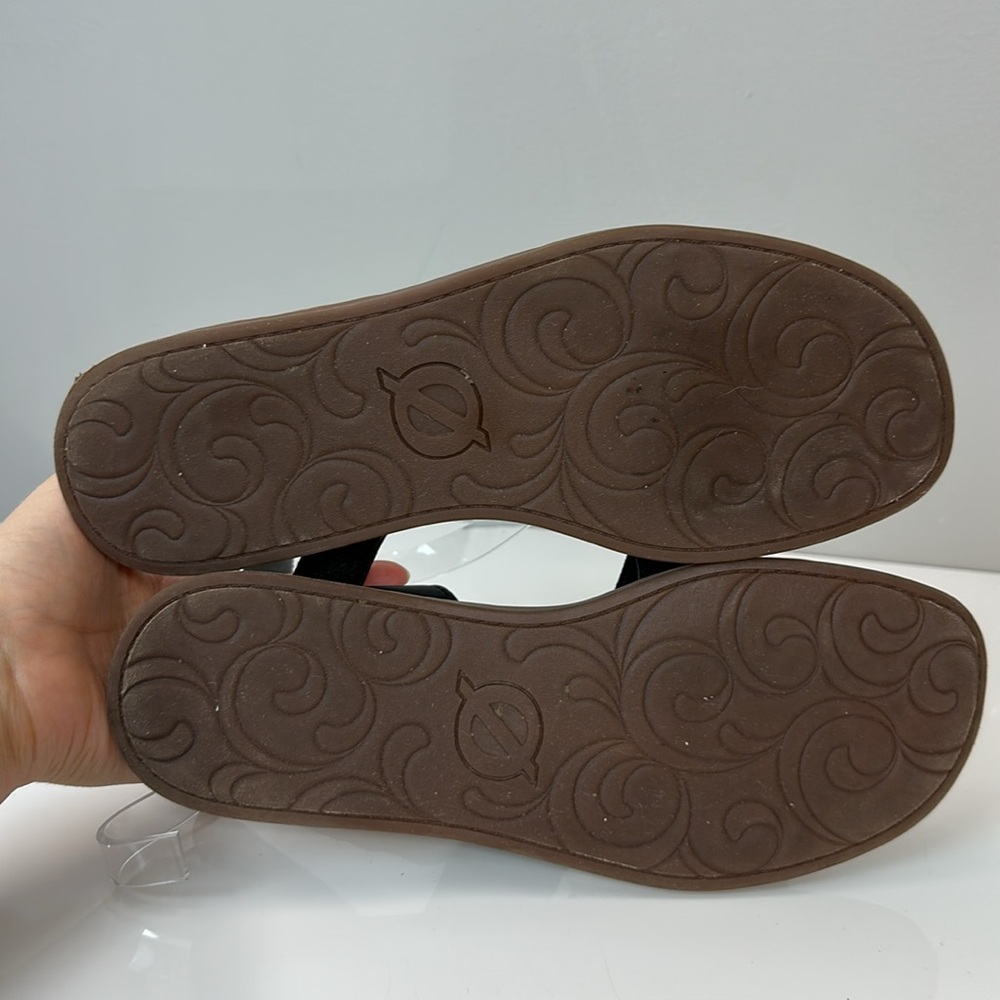 BOC Didi Black Leather Sandals Size 10 - Picture 9 of 15